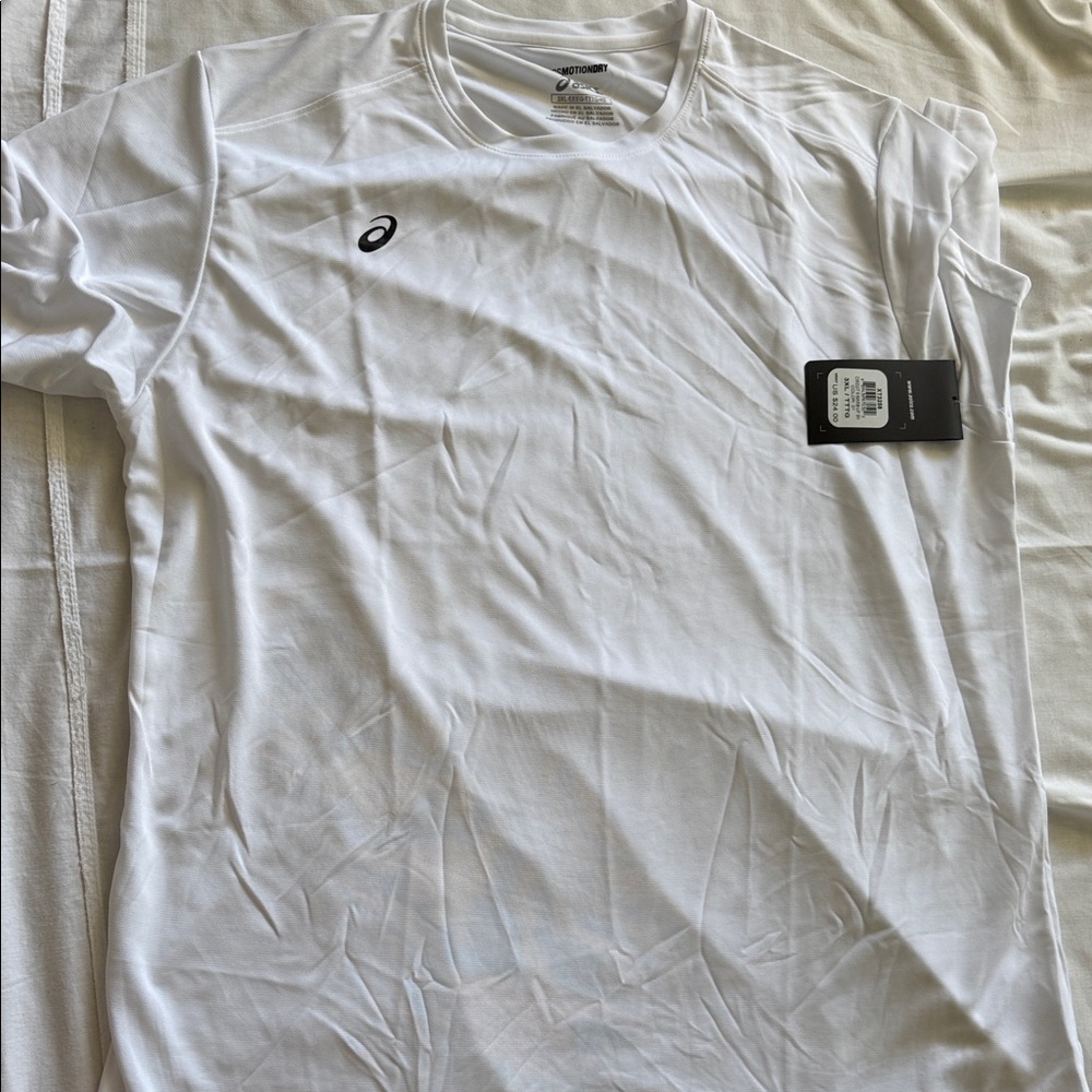 ASICS Men’s White Performance Short Sleeve Shirt XXXL
